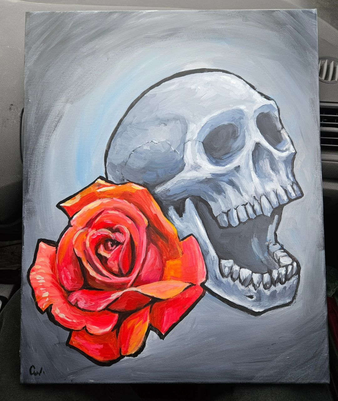 Skull and Rose — Clay Walker Art