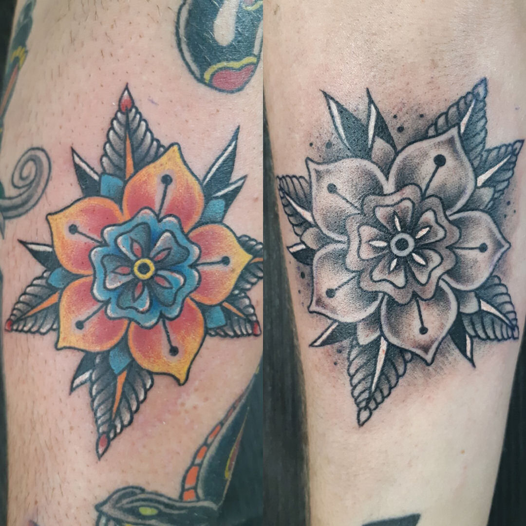 Traditional for Couple — Clay Walker Tattoo