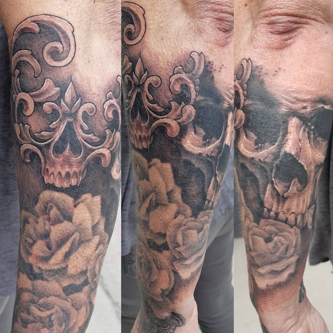 Skull Tattoo — Clay Walker Tattoo