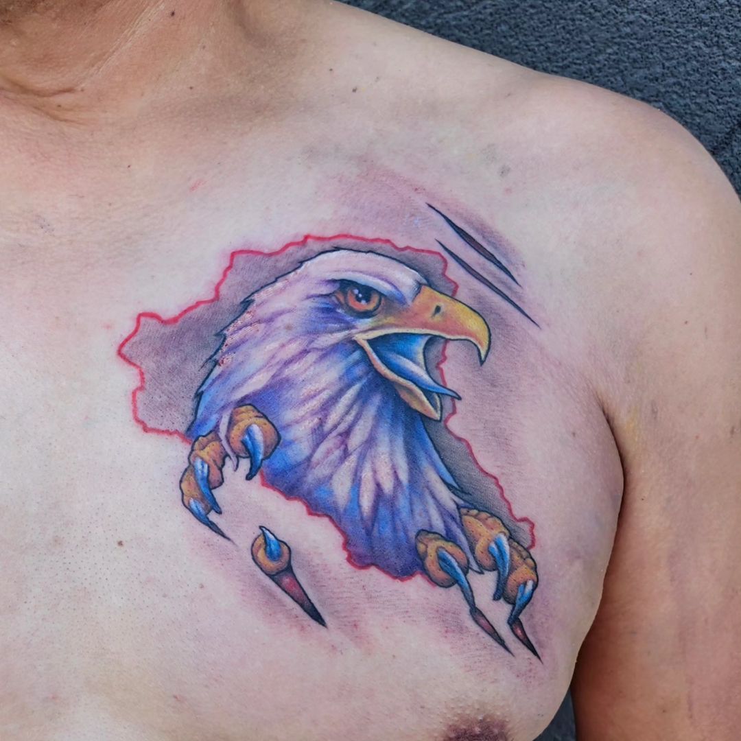 Eagle coming out of Stʼatʼimc Territory — Clay Walker Tattoo