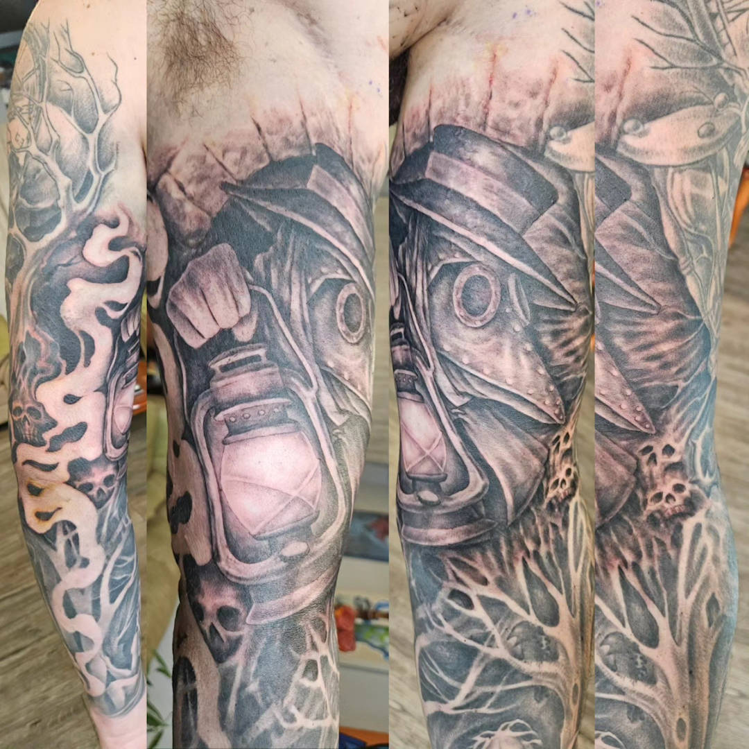 Plague Dr. Sleeve — Clay Walker Tattoo