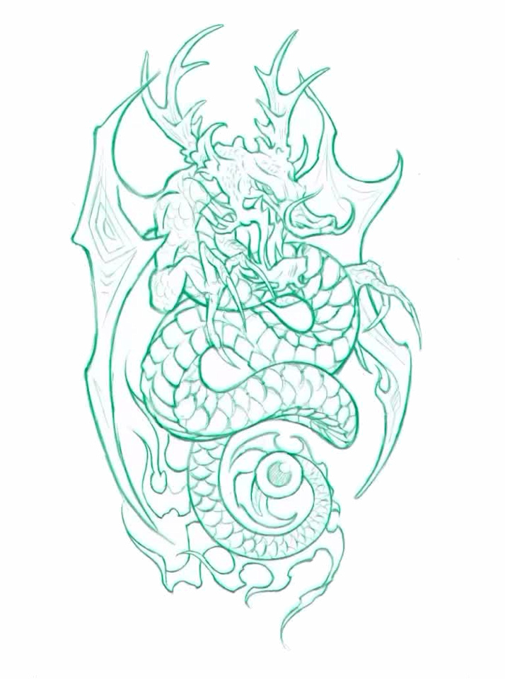 BC Dragon Digital Art — Clay Walker BC Dragon Digital Art