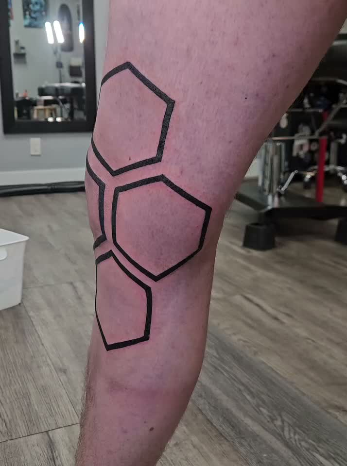 Concentric Hexagons Tattoo — Clay Walker Concentric Hexagons Tattoo