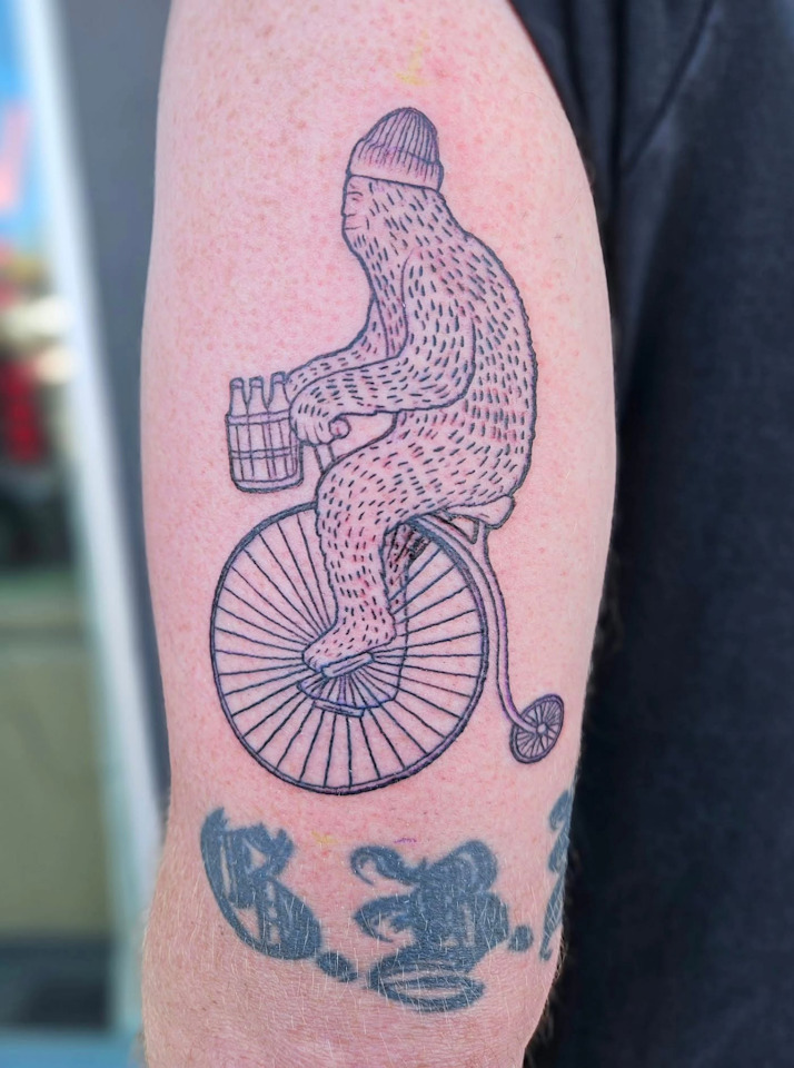 Cycle Squatch Tattoo