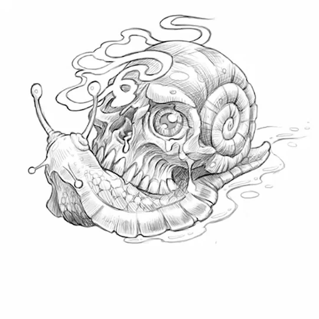 Skull and Slug Design — Clay Walker Art