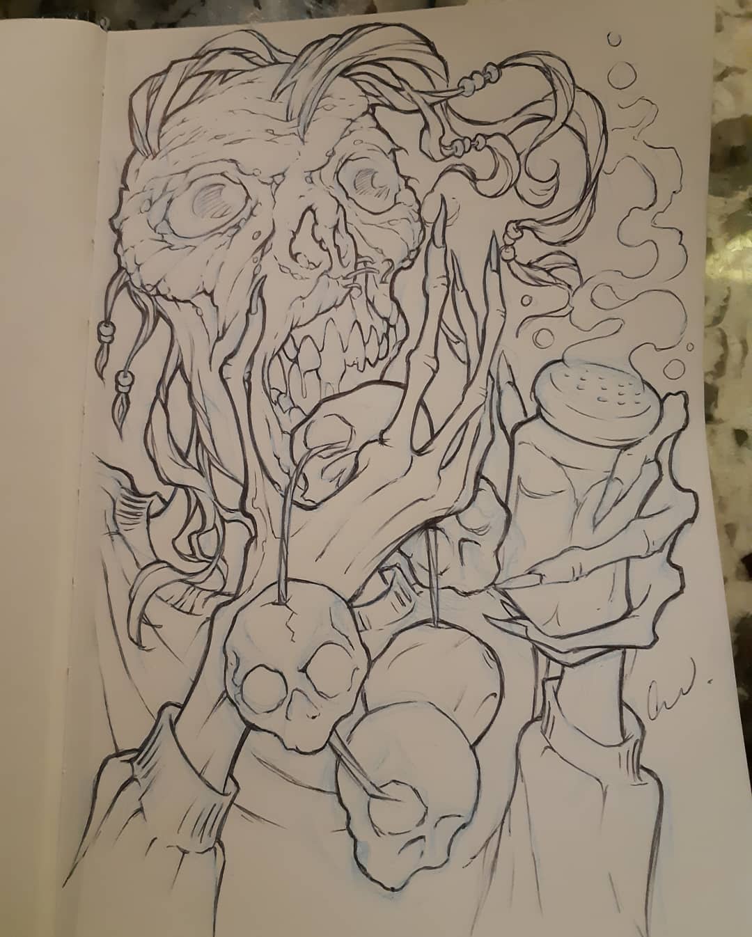 Baby Skull Necklace — Clay Walker Art