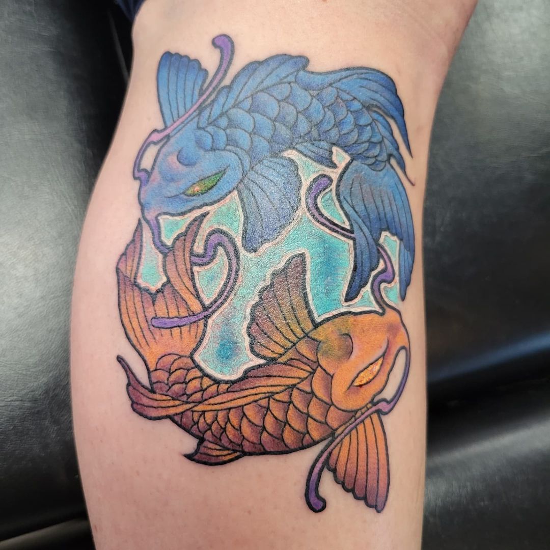 Yin Yang Koi Cover Up — Clay Walker Tattoo