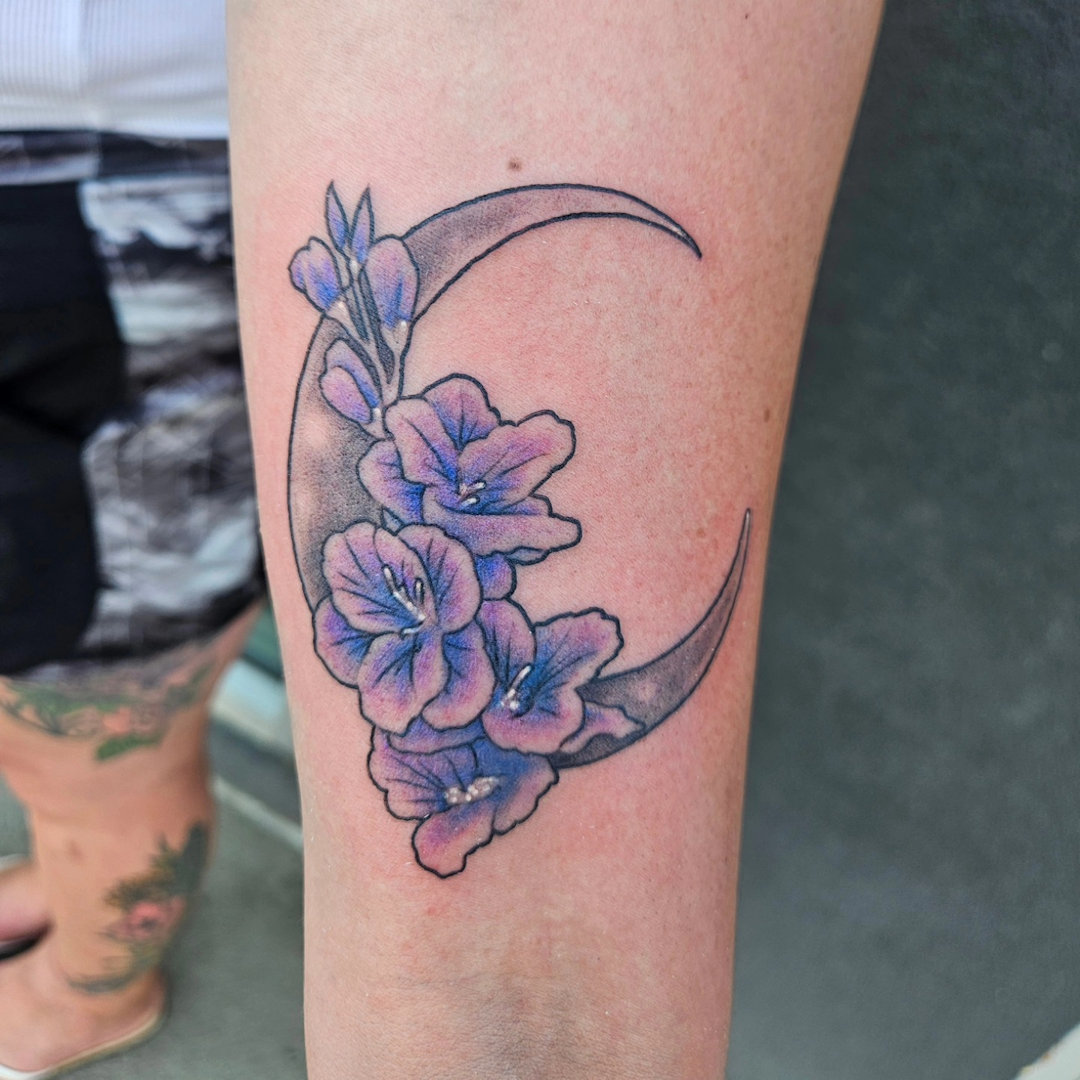 Gladiolas Tattoo — Clay Walker Tattoo