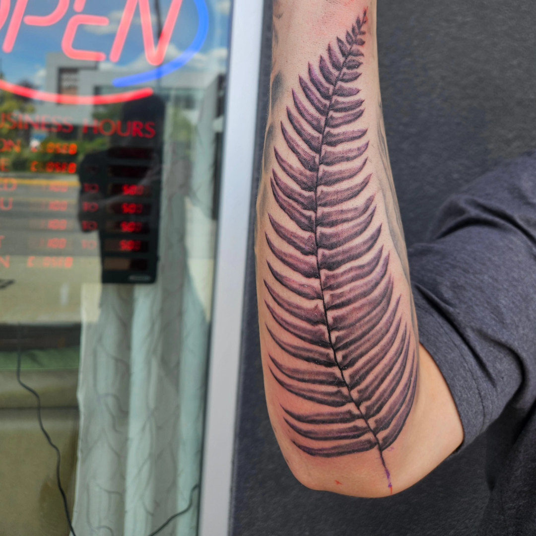 Sword Fern Tattoo — Clay Walker Tattoo