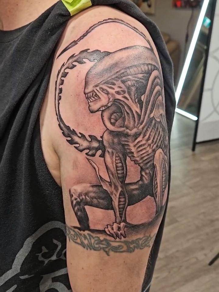 Xenomorph Tattoo — Clay Walker Tattoo
