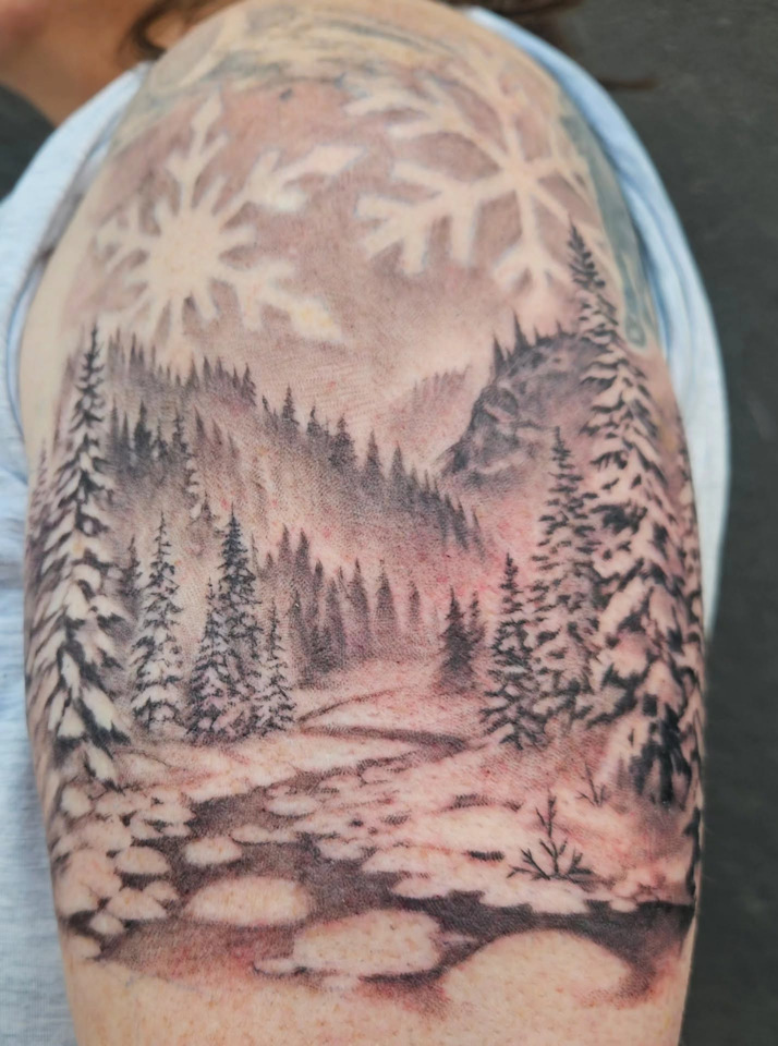 Winter Scene Tattoo