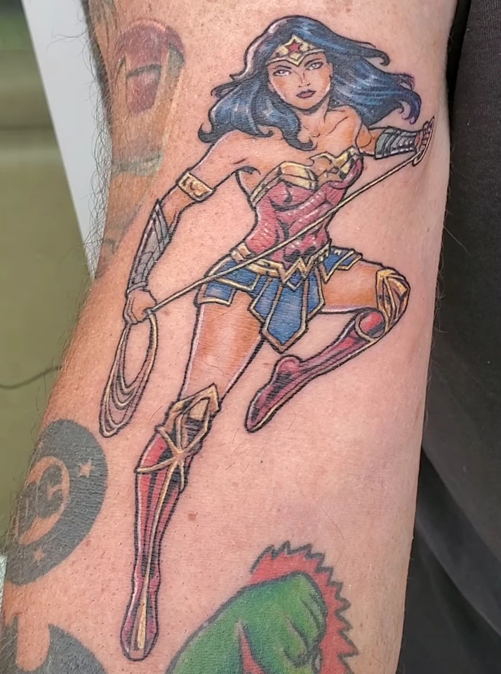 Wonder Woman Tattoo — Clay Walker Wonder Woman Tattoo