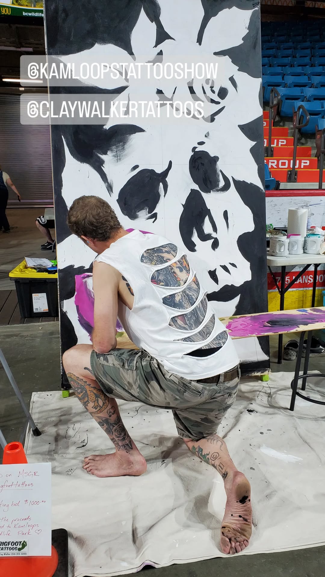 Live Painting — Kamloops Tattoo Show — Clay Walker