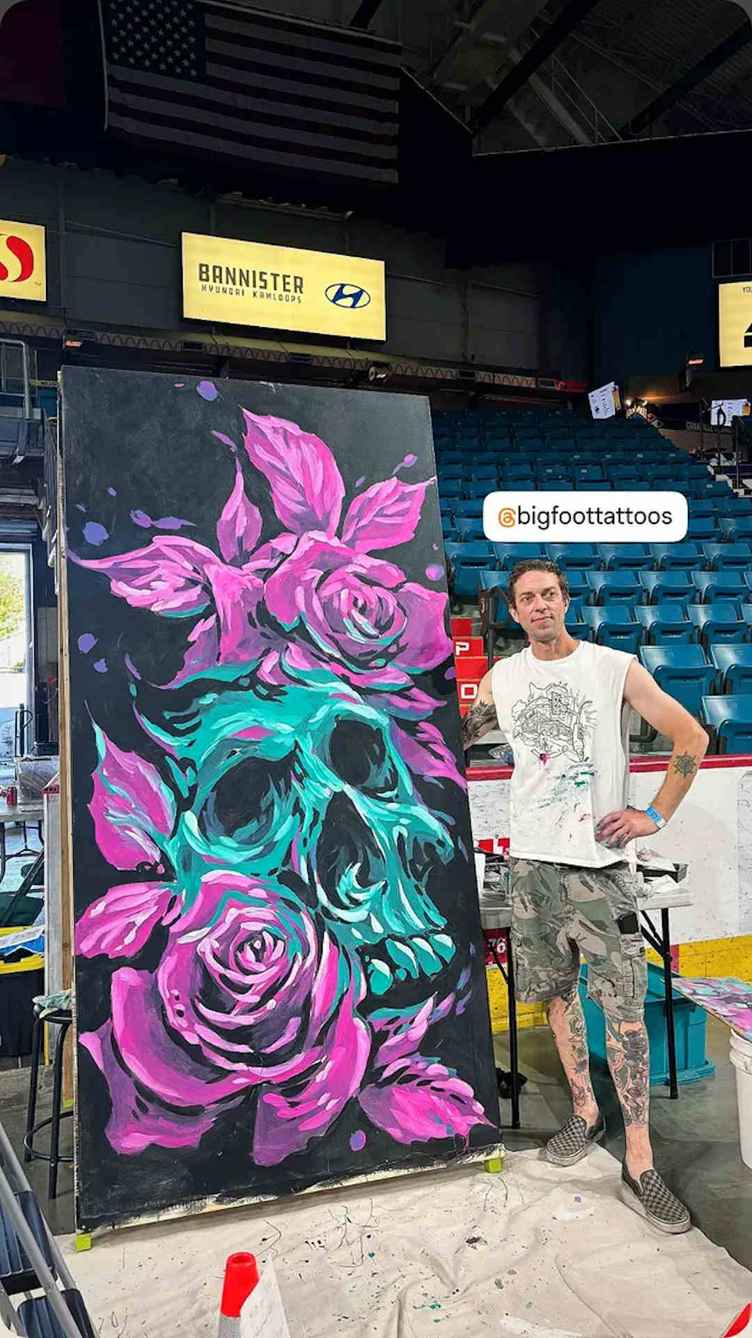Live Painting — Kamloops Tattoo Show — Clay Walker